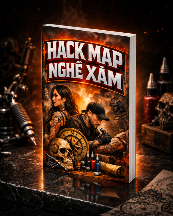 Sách Hack Map Nghề Xăm — đúc kết 5 năm làm nghề